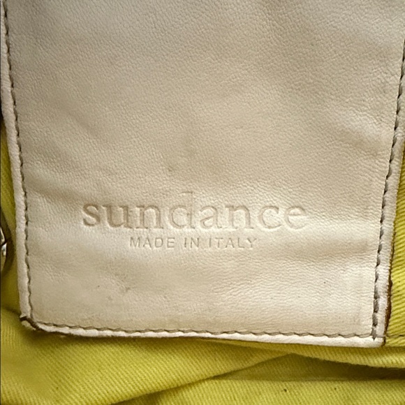 Sundance Beige Leather Double-Handle Shoulder Bag - Picture 2 of 7